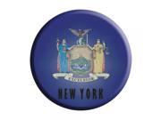Smart Blonde New York State Flag Metal Circular Parking Sign C 131