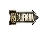 Smart Blonde Outdoor Decor Vintage Route 66 California Novelty Metal Arrow Sign A 126