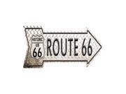 Smart Blonde Outdoor Decor Diamond Route 66 Novelty Metal Arrow Sign A 124