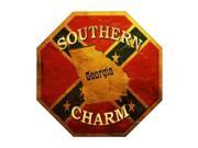 Southern Charm Georgia Metal Novelty Stop Sign BS 374