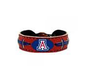 Arizona Wildcats Team Color NCAA Gamewear Leather Football Bracelet