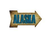 Smart Blonde Alaska State Novelty Metal Arrow Sign A 195