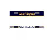 Smart Blonde West Virginia Novelty State Background Customizable Bicycle License Plate Tag Sign