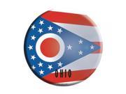 Smart Blonde Ohio State Flag Metal Circular Parking Sign C 134