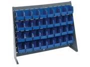 Quantum Storage Systems QBR 3619 210 32 Bench Racks Louvered Panels With Bin Complete Unit Blue