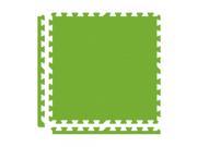 Alessco Interlocking Foam Premium Soft Floors Mat 6 x 6 Set Lime Green