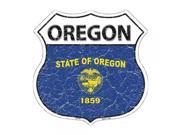 SmartBlonde 11 Lightweight Durable HS 145 Oregon State Flag Highway Shield Aluminum Metal Sign