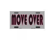 Smart Blonde Move Over Novelty Vanity Metal Bicycle License Plate Tag Sign