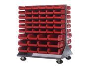 Quantum Storage Systems QMD 36H 230240 Mobile Double Sided Louvered Rack Unit Red