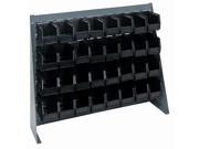 Quantum Storage Systems QBR 3619 220 32 Bench Racks Louvered Panels With Bin Complete Unit Black