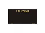 SmartBlonde 3 x 6 Lightweight AluminumCalifornia Black Novelty State Background Customizable Bicycle License Plate Tag Sign