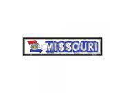 SmartBlonde Missouri State Outline Novelty Metal Vanity Mini Street Sign