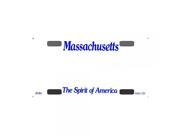 Smart Blonde Massachusetts Novelty State Background Customizable Bicycle License Plate Tag Sign