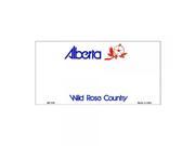 Smart Blonde Alberta Novelty State Background Customizable Bicycle License Plate Tag Sign