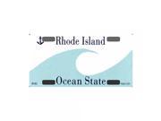 Smart Blonde Rhode Island Novelty State Background Customizable Bicycle License Plate Tag Sign