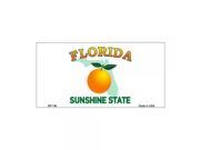 SmartBlonde 3 x 6 Lightweight AluminumFlorida Novelty State Background Customizable Bicycle License Plate Tag Sign BP 146