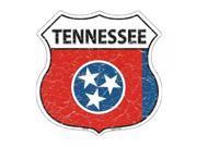 SmartBlonde 11 Lightweight Durable HS 150 Tennessee State Flag Highway Shield Aluminum Metal Sign