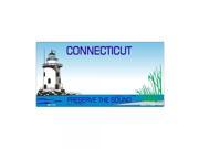 Smart Blonde Connecticut Novelty State Background Customizable Bicycle License Plate Tag Sign