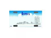 Smart Blonde Iowa Novelty State Background Customizable Bicycle License Plate Tag Sign