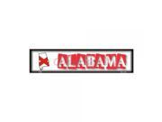 SmartBlonde Alabama State Outline Novelty Metal Vanity Mini Street Sign