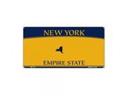 Smart Blonde New York Novelty State Background Customizable Bicycle License Plate Tag Sign BP 113