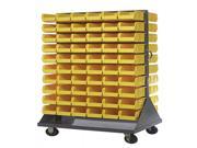 Quantum Storage Systems QMD 36H 230 Mobile Double Sided Louvered Rack Unit Yellow