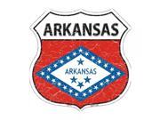 SmartBlonde 11 Lightweight Durable HS 112 Arkansas State Flag Highway Shield Aluminum Metal Sign