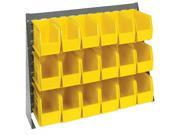 Quantum Storage Systems QBR 3619 230 18 Bench Racks Louvered Panels With Bin Complete Unit Yellow