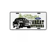 Smart Blonde Ford Great Outdoors Embossed Vanity Metal Novelty License Plate Tag Sign MC50134