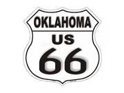 SmartBlonde 11 Lightweight Durable HS 107 Route 66 Oklahoma Metal Novelty Highway Sign