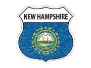 SmartBlonde 11 Lightweight Durable HS 137 New Hampshire State Flag Highway Shield Aluminum Metal Sign