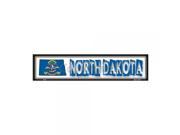 SmartBlonde North Dakota State Outline Novelty Metal Vanity Mini Street Sign