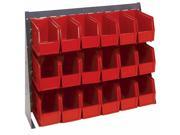 Quantum Storage Systems QBR 3619 230 18 Bench Racks Louvered Panels With Bin Complete Unit Red