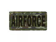 Smart Blonde United States Air Force Camouflage Novelty Vanity Metal License Plate Tag Sign
