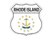 SmartBlonde 11 Lightweight Durable HS 147 Rhode Island State Flag Highway Shield Aluminum Metal Sign