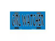 Smart Blonde Girl Watcher Novelty Vanity Metal Bicycle License Plate Tag Sign