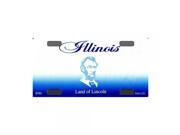 Smart Blonde Illinois Novelty State Background Customizable Bicycle License Plate Tag Sign