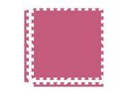 Alessco Interlocking Foam Premium Soft Floors Mat 10 x 10 Set Pink