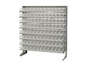 Quantum 96 QSB100CL Clear View Bin Storage Sloped Shelving Single Sided Pick Rack System Systems 12 X 36 X 60