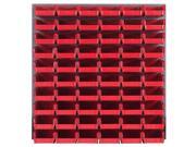 Quantum Storage Systems QLP 3661 230 60 Louvered Panels With 60 Stack Storage Bins Complete Package Red