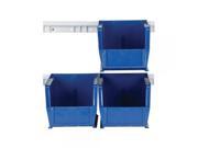 Quantum Storage Systems HNS230 Hang And Stack 4 Bin With 12 Rail Blue