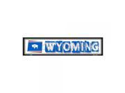 SmartBlonde Wyoming State Outline Novelty Metal Vanity Mini Street Sign