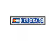 SmartBlonde Colorado State Outline Novelty Metal Vanity Mini Street Sign