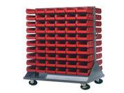 Quantum Storage Systems QMD 36H 230 Mobile Double Sided Louvered Rack Unit Red