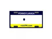 Smart Blonde Pennsylvania Novelty State Background Customizable Bicycle License Plate Tag Sign