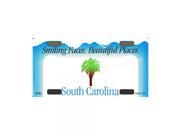 Smart Blonde South Carolina Novelty State Background Customizable Bicycle License Plate Tag Sign