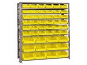 Quantum Storage Systems QSBU 230240 Giant Open Hopper Storage Unit with 48 Bins Yellow