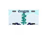 Smart Blonde Oregon Novelty State Background Customizable Bicycle License Plate Tag Sign