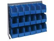 Quantum Storage Systems QBR 3619 230 18 Bench Racks Louvered Panels With Bin Complete Unit Blue