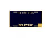 Smart Blonde Delaware Novelty State Background Customizable Bicycle License Plate Tag Sign